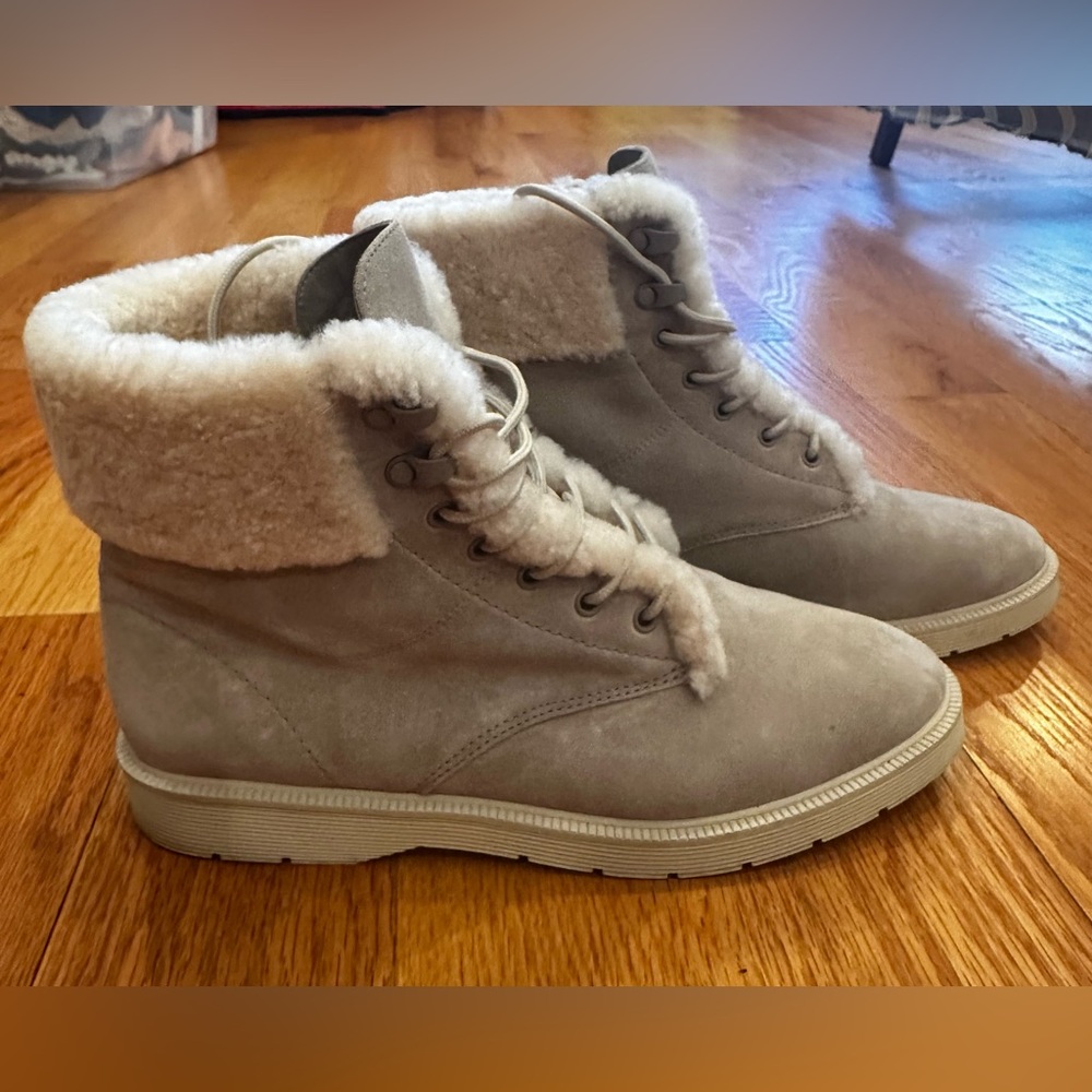 Vince shearling boots, 10 like new